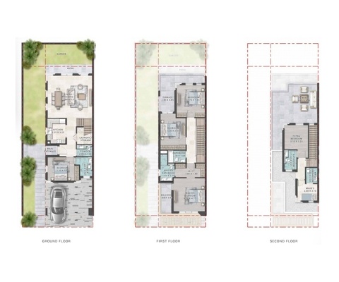 Таунхаусы Damac Lagoons Monte Carlo - 13