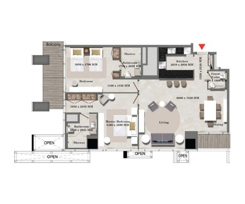 Апартаменты J One Tower A - 16