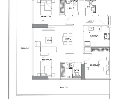 Апартаменты Binghatti Crescent - 13