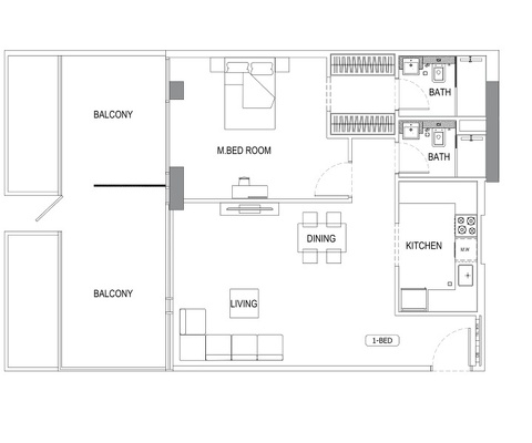 Апартаменты Binghatti Crescent - 15