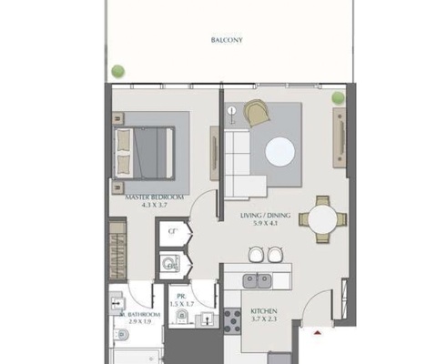 Апартаменты Wasl 1 Park Gate Residences - 23