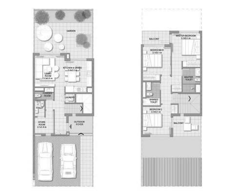 Вилла 3 спальни в EXPO GOLF, Dubai South (Dubai World Central) - 2