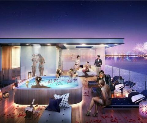 Вилла 4 спальни в THE FLOATING SEAHORSE VILLAS, The World Islands - 6