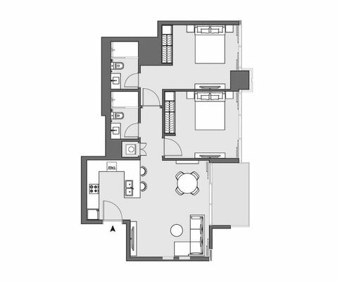 Квартира 2 спальни в PENINSULA TWO, Business Bay - 3