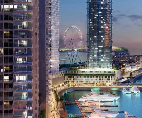 Квартира 2 спальни в BEACH VISTA TOWER 2, Emaar beachfront