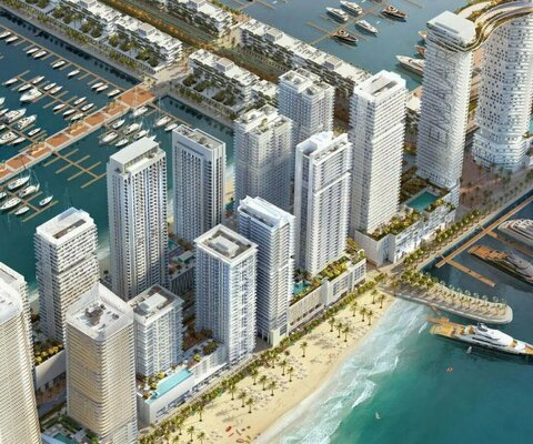 Квартира 3 спальни в MARINA VISTA, Emaar beachfront