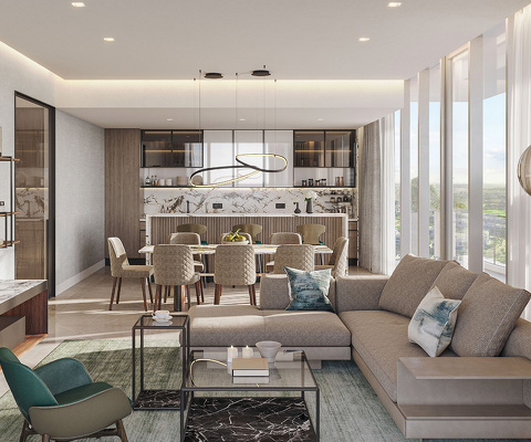 Квартира 1 комната в THE GOLF RESIDENCES, Dubai Hills Estate - 7