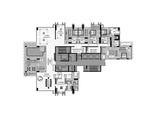 Пентхаус 5 спален в AL HABTOOR CITY, Business Bay - 2