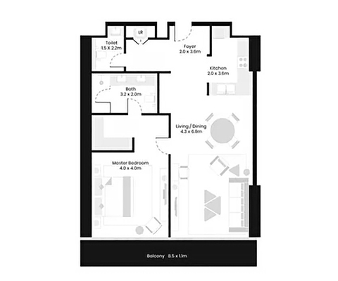 Квартира 1 спальня в AVANI PALM VIEW, Palm Jumeirah - 3